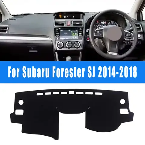 Alfombrilla para salpicadero de coche, cubierta para salpicadero, consola central, capa antideslizante personalizada, accesorios para sombrilla para Subaru Forester SJ 2014-2018 2015