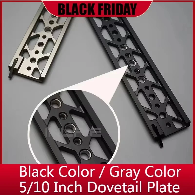 5/10 Inch Lightweight Dovetail Plate For TILTA BMPCC4K/6K Pro A7S3 A7M4 RED Komodo FX3 A7IV Camera Cage Rig 15mm LWS Baseplate