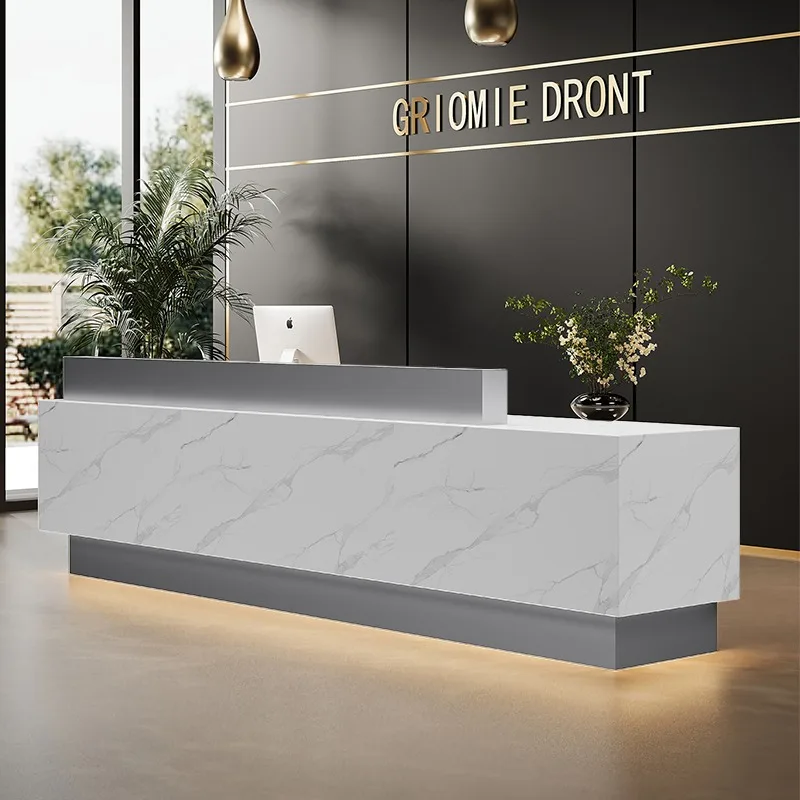 Beauty Simple Cashier Reception Desk Counter Office Luxury Reception Desks Modern Salon Escritorio De Recepcion Office Furniture