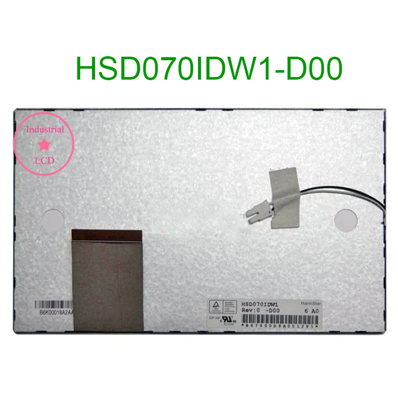 

LCD HSD070IDW1-D00 Original 7 Inch Display Screen Panel 800×480