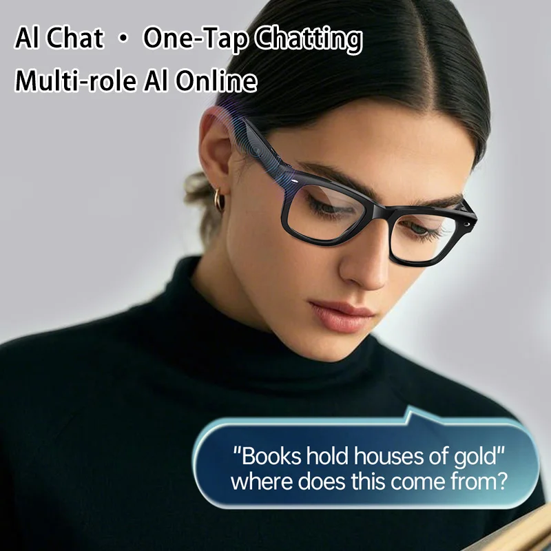 

Интеллектуальные очки с искусственным интеллектом для управления здравоохранением, обнаружение УФ-излучения, чат-перевод с искусственным интеллектом, интеллектуальный голосовой помощник, Bluetooth-вызовы