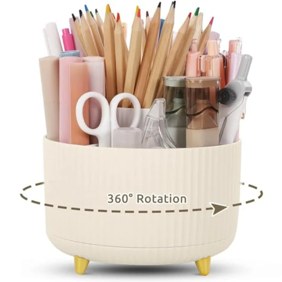 360 Degree Rotating Pencil Pen Holder Organizer