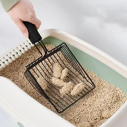 Cat Litter Scoop Metal Cat Litter Shovel Comfortable Handle Scoop For Cats Toilet Cleaning Tools Stainless Steel Cats Shovel