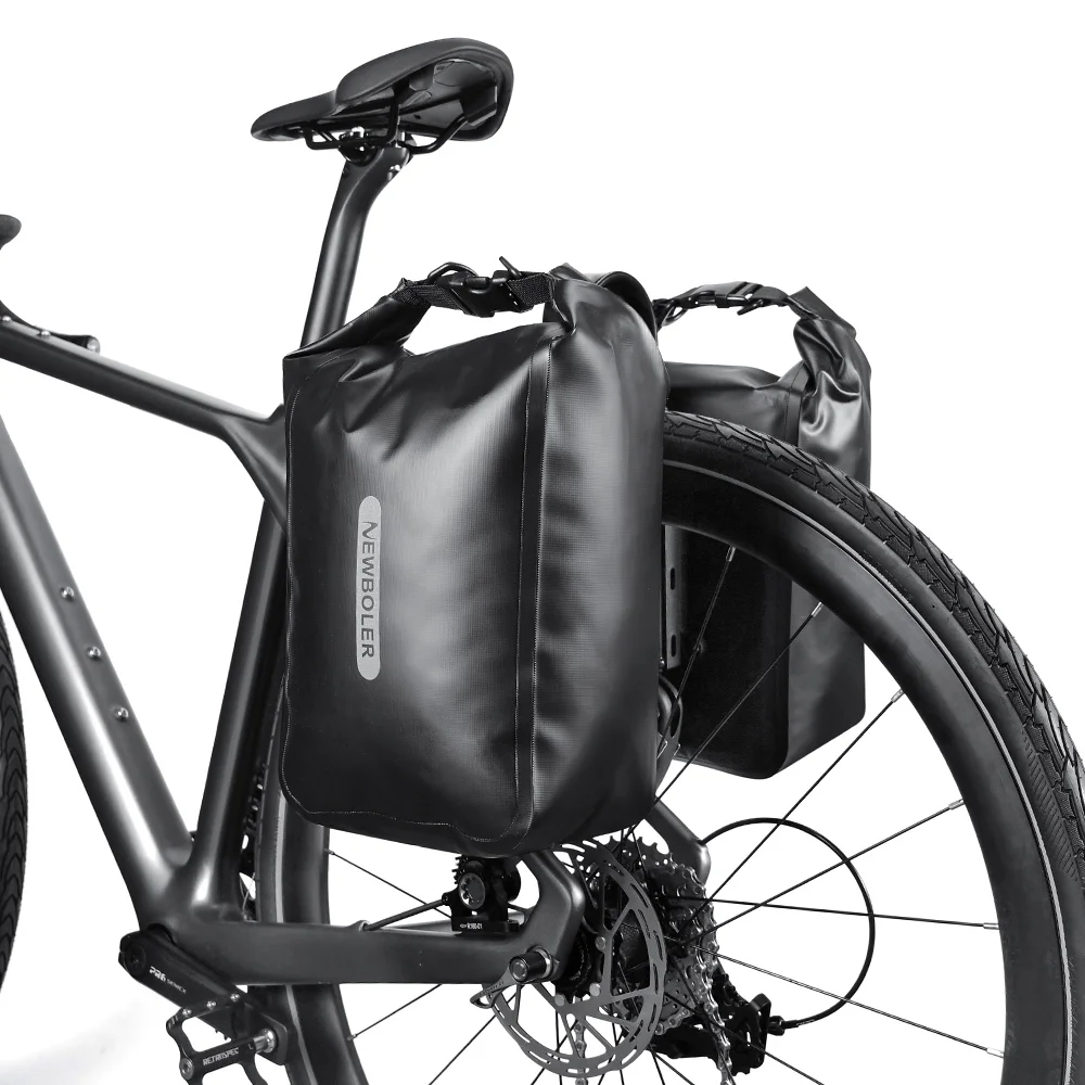 AliExpress NONE NEWBOLER Bike Pannier Bag 10L Waterproof Bicycle Bag Bicycle Side Bag Aluminum Alloy Bicycle Luggage Carrier MTB Bikepacking