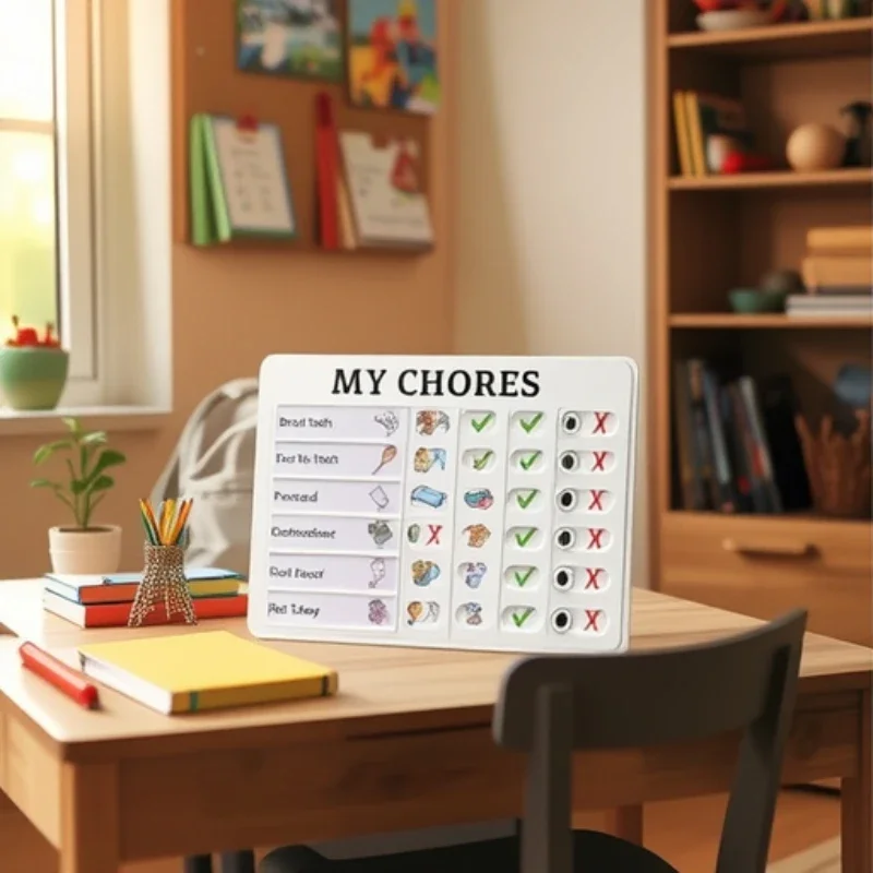 Self-discipline Check-in Magic Tool - Sign-in Card Growth Plan Task List Plastic Self-discipline Sign-in Card As A Substitute