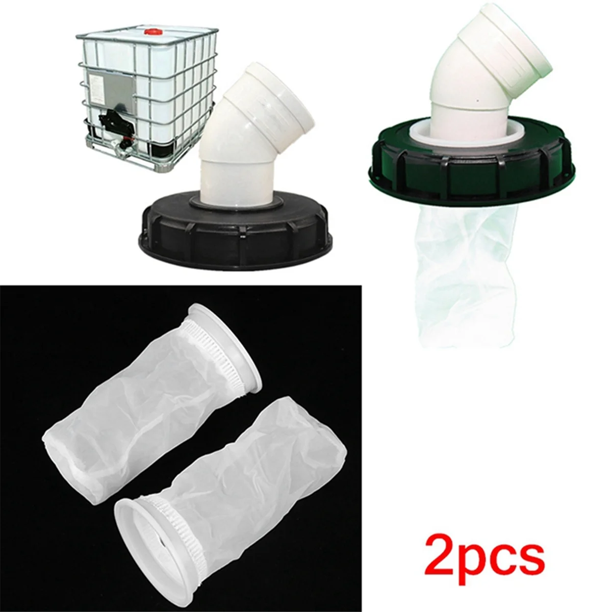 1Pcs IBC Nylon Filter for Venting Ton Barrel Cover Tote Tank Lid Garden Water Irrigation Filters