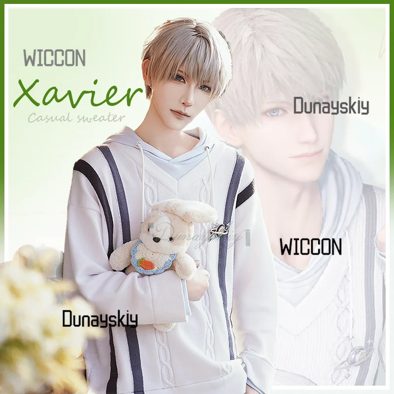 

Xavier Cosplay Costume Game Love And Deepspace Long Sleeves Hoodie Beige Sweater Casual Wear For Roleplay Halloween Party
