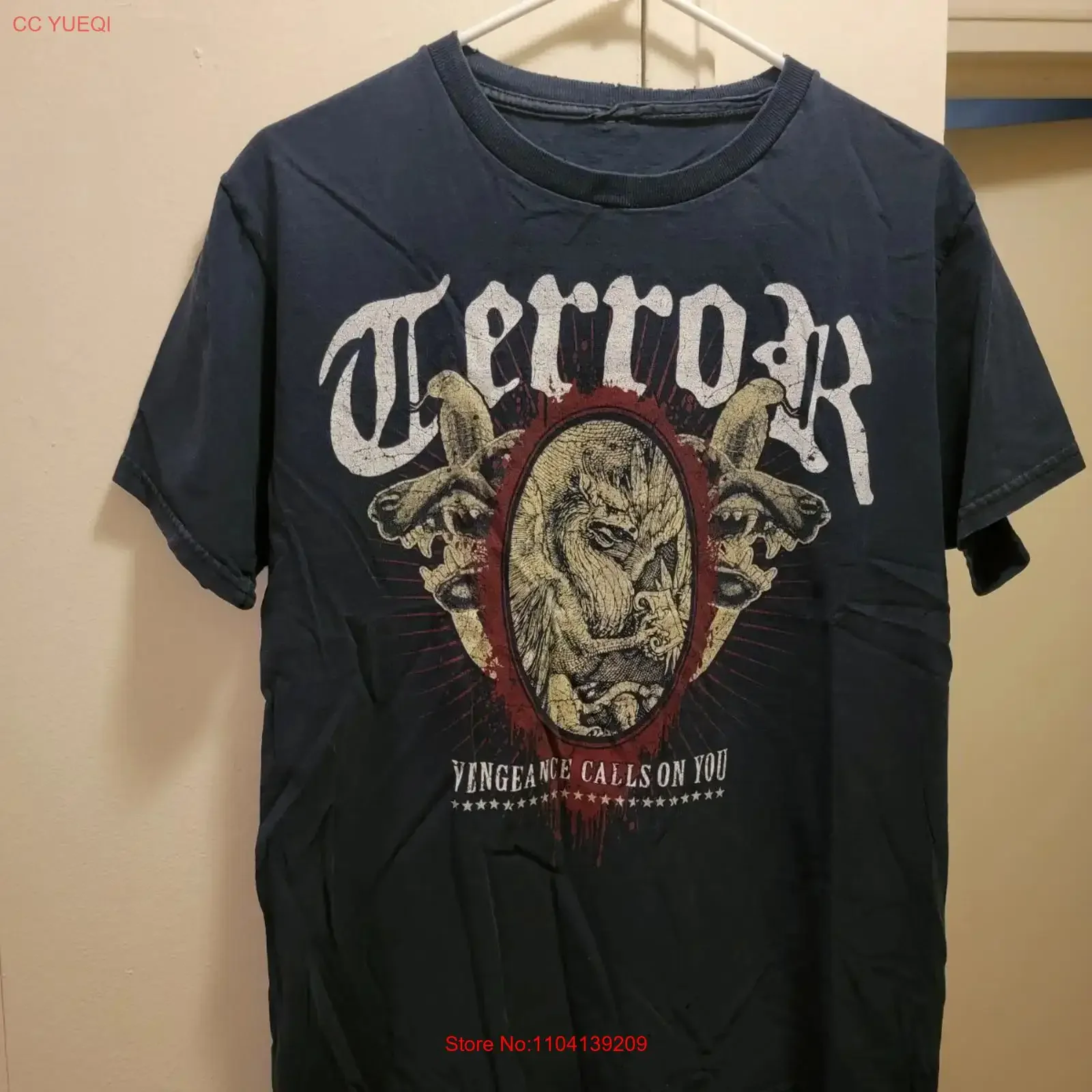 Terror band from 2007 Cotton All Size For Fan T Shirt Z092 vintage Washed streetwear Versatile Stretched Breathable fashion