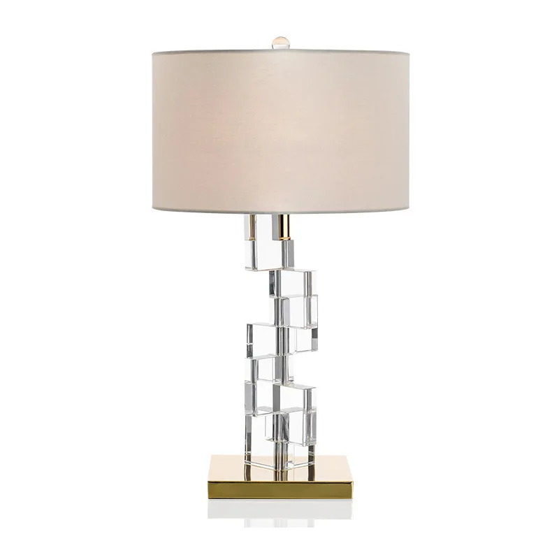 

American, light luxury, Nordic, desk lamp, creative, transparent, square, acrylic, simple, modern