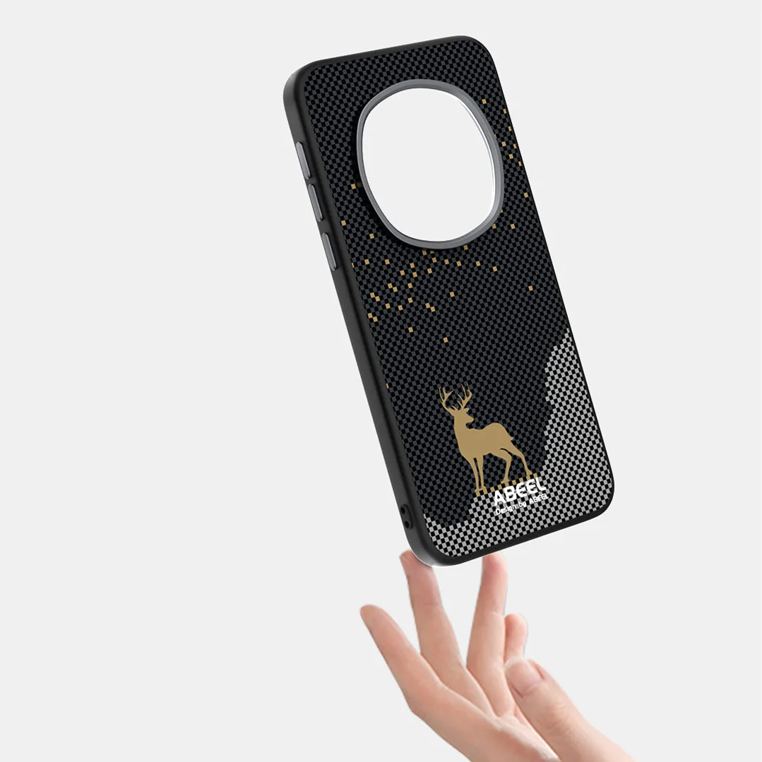Matte Magsafe Great Wall Deer Grain Soft TPU Frame Case for Honor Magic 7 Pro Magic7 Sunset Soldier Magnetic PC Armor Back Cover