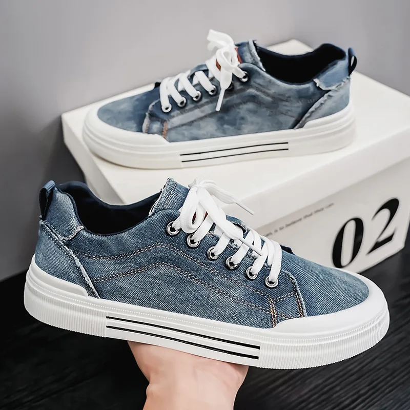 Alpargatas de lona para hombre, zapatos planos básicos, cómodos, informales, transpirables, talla grande 47, 48, otoño
