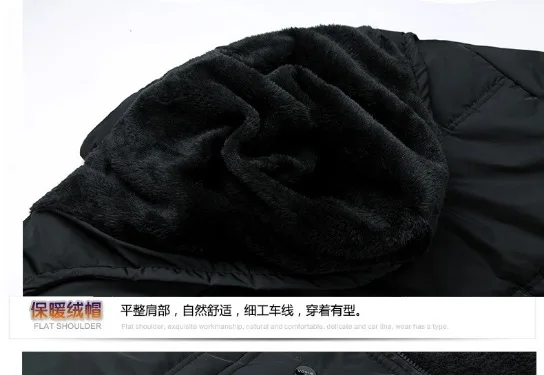 Men Loose Oversized Warm Cotton Parkas Men Thick Fleece Lined Winter Outer Jackets Men Warm Daily Coldproof Tops Elderly Males