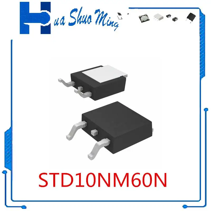 10Pcs/Lot STD10NM60N 10NM60N SOT-252