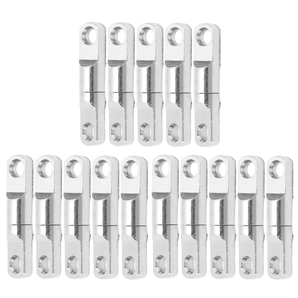 15PCS Durable Stainless Steel Fishing Swivels Heavy Duty 360° Bearing Swivels Column Swivel Connectors Saltwater Fishing