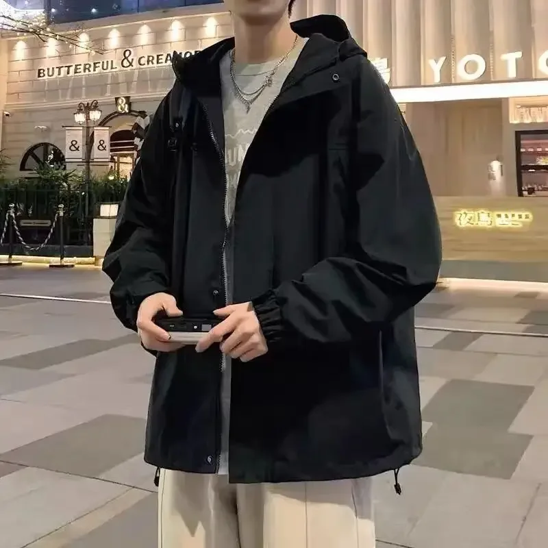 

Мужская повседневная рабочая одежда, осенняя куртка, штормовое пальто в гонконгском стиле, модная куртка JJ766