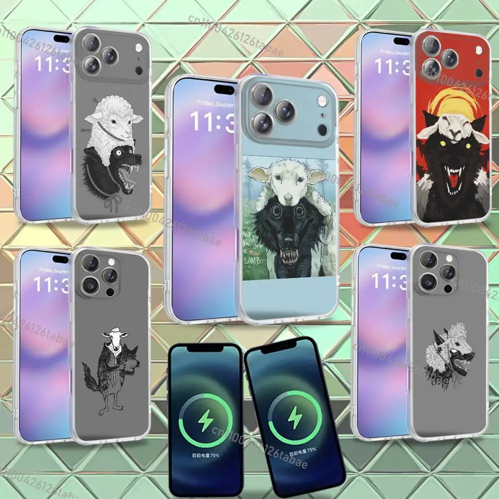 

The Wolf in Sheep's Clothing For iPhone 17,12,11,14,13,15,16,Plus,Air,Pro,Max,E,Mini for Magsafe Magnetic Frosted Phone Case