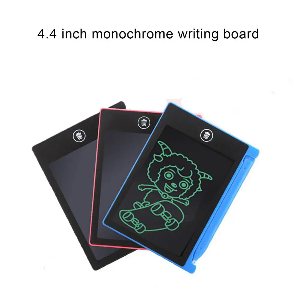 4.4 Inch Electronic Writing Board Erasable LCD Screen Reusable Digital Graphic Drawing Tablets Handwriting Pad for Kids Gift