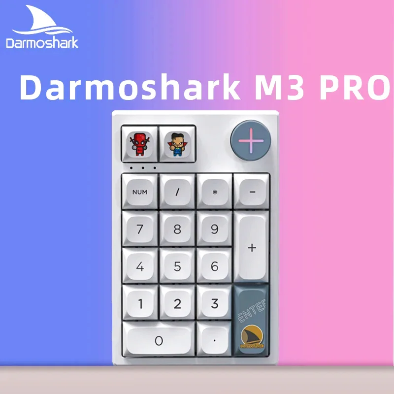 Darmoshark 19key K3pro Rgb Bluetooth Wireless Numeric Mechanical Gaming Keyboard Hot Swap Huano Switch Laptop Pc Mini Keypad Hot