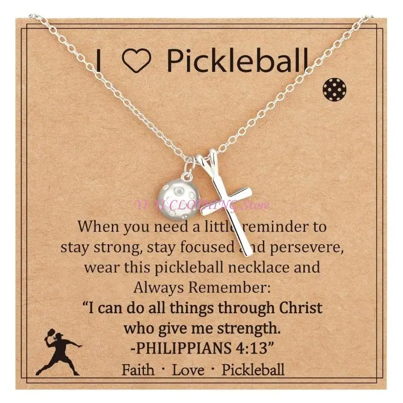 N5KF Adjustable Sports Crucifix Pendant Copper Necklace for Casual and Active Wear