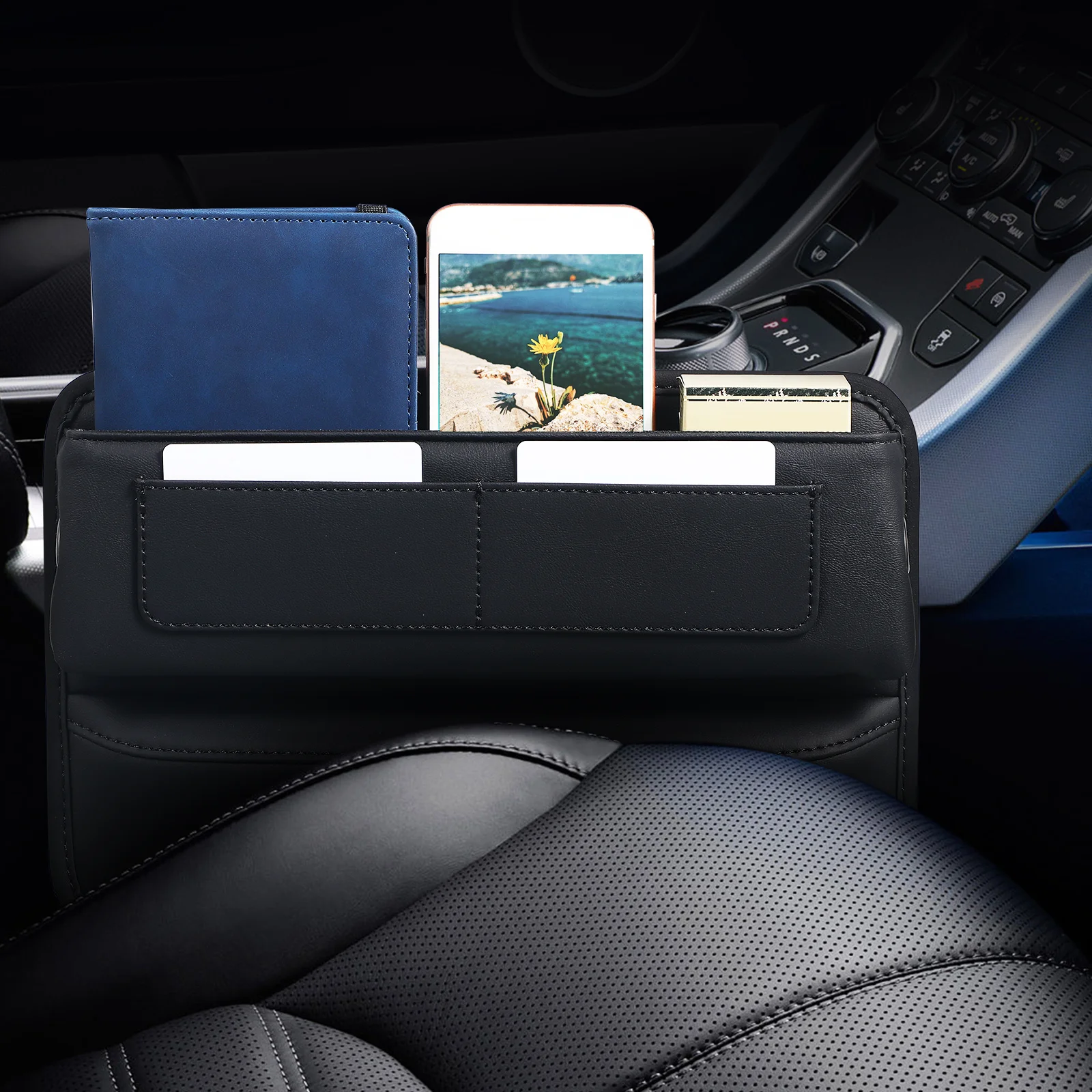 Car Seat Gaps Organizer Filler Console Storage Box Auto Interior Accessory Soft Lining Easy Install Safety Driving Essentials