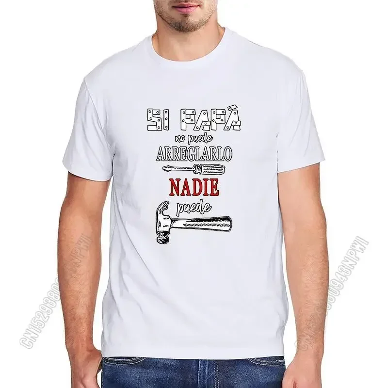 If Dad Can't T-Shirt Playeras Para Papa Regalos Para El Dia Del Padre Si Papá No Puede Gift T-Shirt For Men 100% Cotton