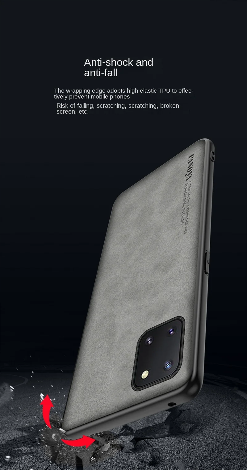 For Samsung Note 10 Lite N770F Case PU Leather Skin Hard Cover Matte Phone Case Silicone Bumper for Samsung Galaxy Note10 Lite