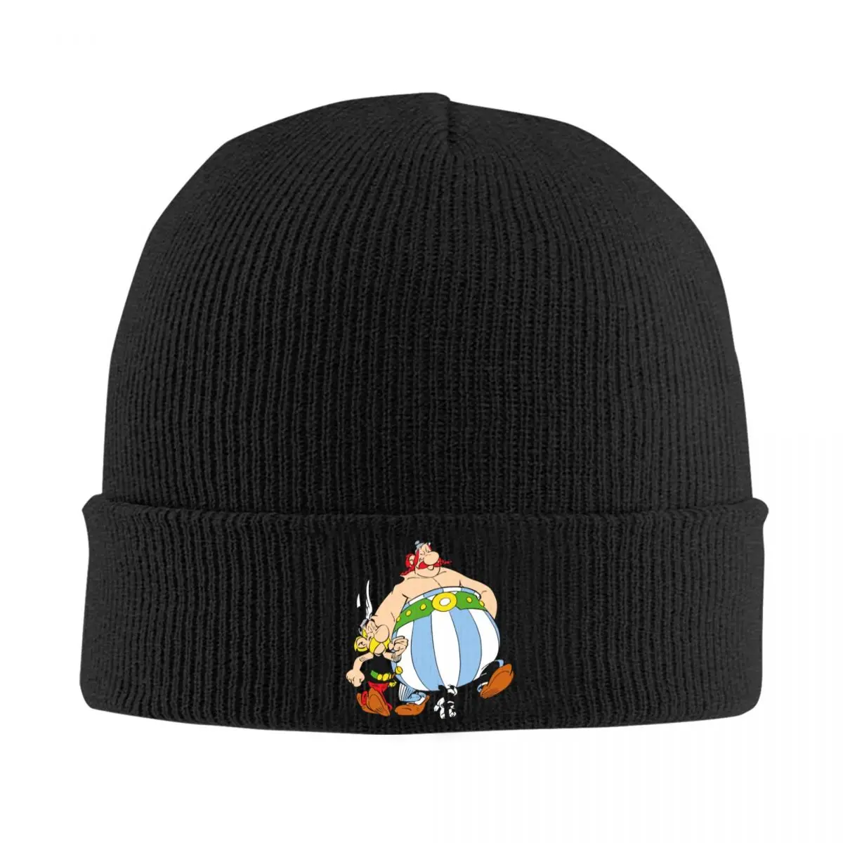 

Obelix And Dogmatix And Asterix Knitted Hat Beanie Autumn Winter Hat Warm Fashion Cap Men Women