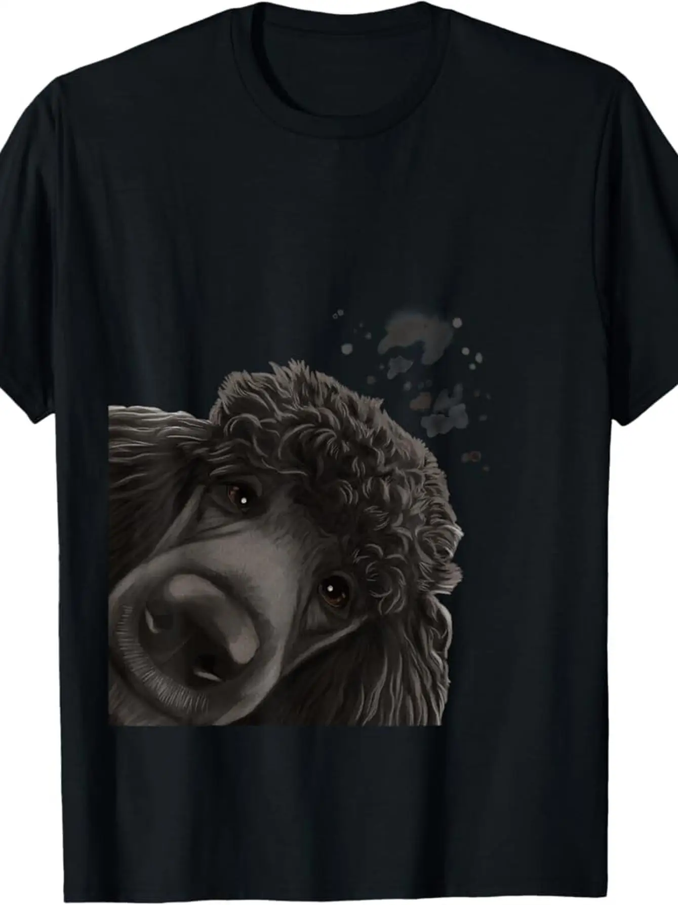 Camiseta Poodle Peek-a-Boo: 220 g Algodón suave Ajuste cómodo Estampado de alta calidad Estilo diario y genial