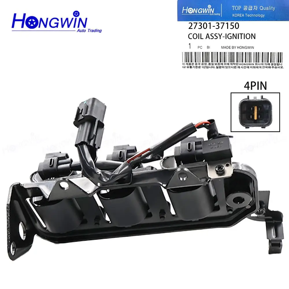 Ignition Coil Pack 27301 37150 For Hyundai Tucson Kia Sportage 2.7L V6 G6BA 2005-2010 UF-498 27301-37150 2505-306175 UF498 C1501