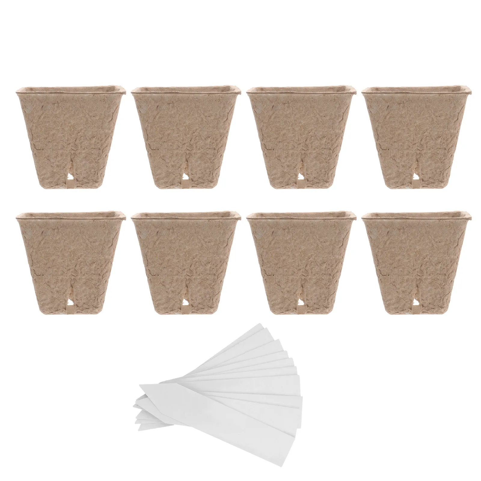 40Pcs Planting Cups Pulp Nursery Pots Germination Starters with Breathable Design for Healthy Seedling Growth Garden Starter