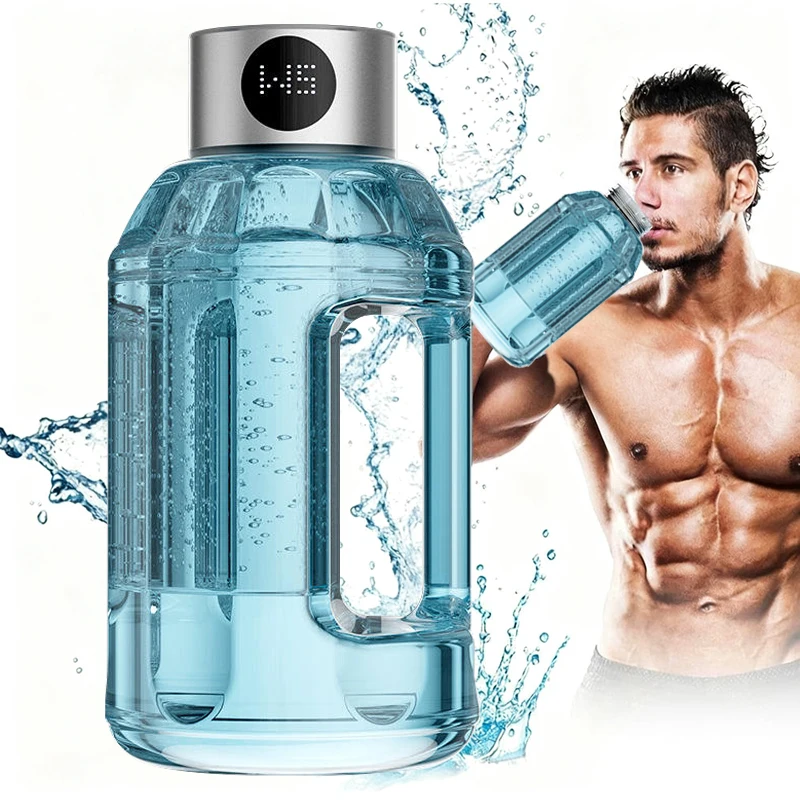 

Best Hydrogen Water Generators Ionizer 1.5L Alkaline Hydrogen Water Bottle Stainless Steel USB-Powered Portable Outdoor Use