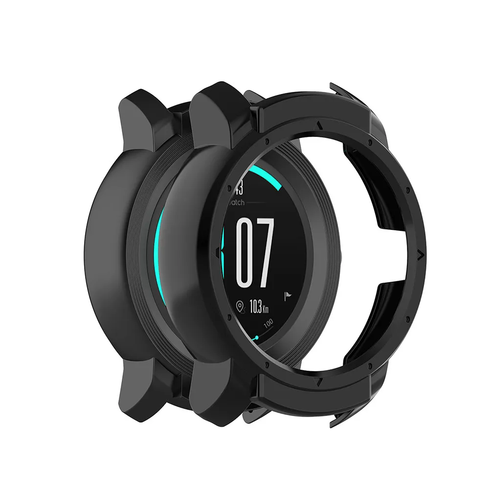 

Чехол для смарт-часов, черный, защитный, ударопрочный, устойчивый к царапинам, легкий, с точными вырезами, простой в установке