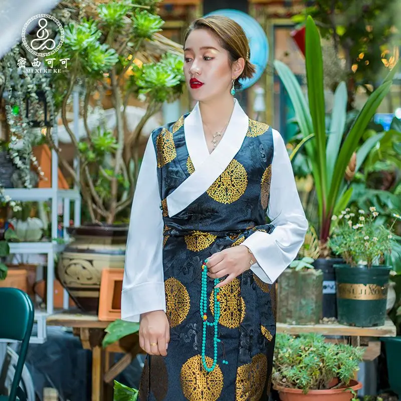 Tibetische Bora Damen Lhasa Kleidung neue zweiteilige tibetische Kleidung