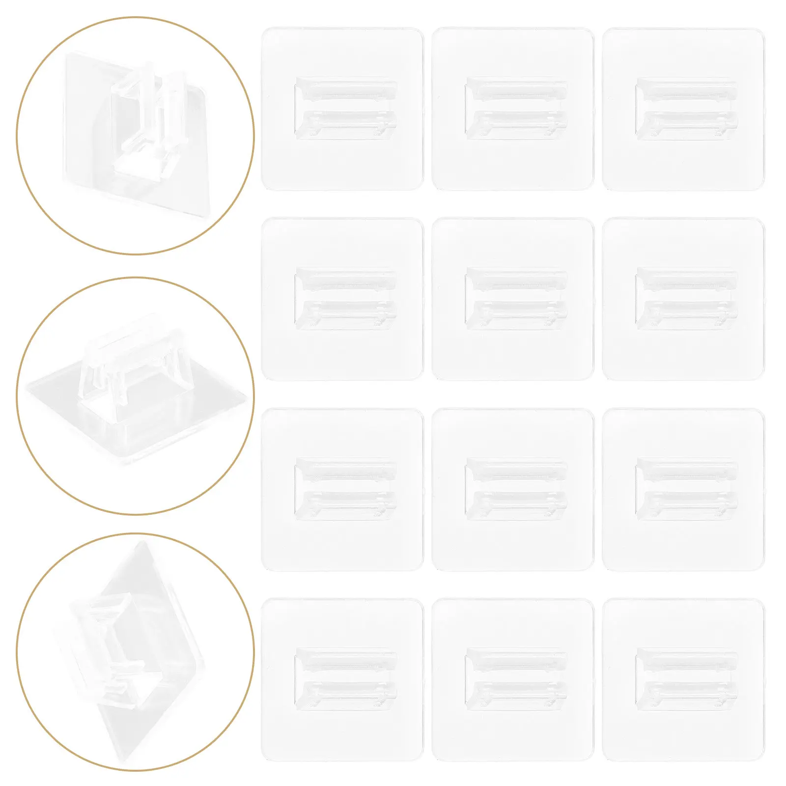 50Pcs Plastic Business Card Holder Organizer Display Card Stand Christmas Games Party Compact Space-saving Design