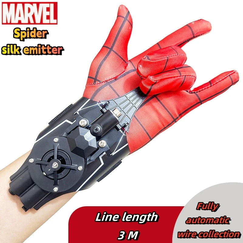 New Spider-Man Web Shooters Wrist Launcher Shooters Hot Peter Parker Cosplay Props Shooting Device Toy Set Boy Favorite Gift Toy