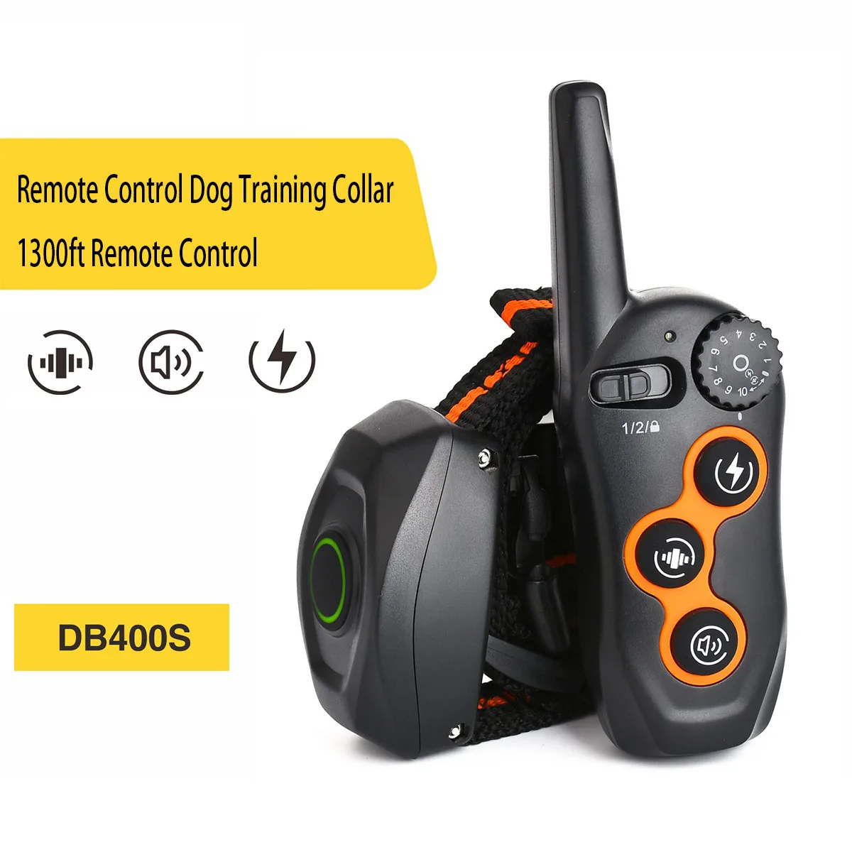 

1300ft Dog Training Collar with Remote Waterproof Electric Collar for Dogs Rechargeable E-Collar for All Breeds 3 Training Modes