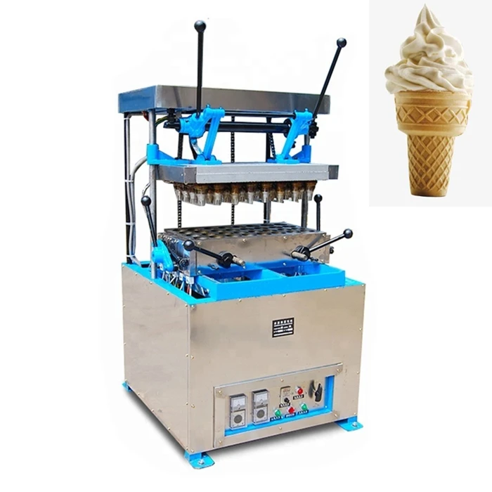 Industrial Semi Automatic Horn Torch Cup Waffle Ice Cream Cone Making Machine Commercial Ice Cream Cone Machine FREE CFR BY SEA