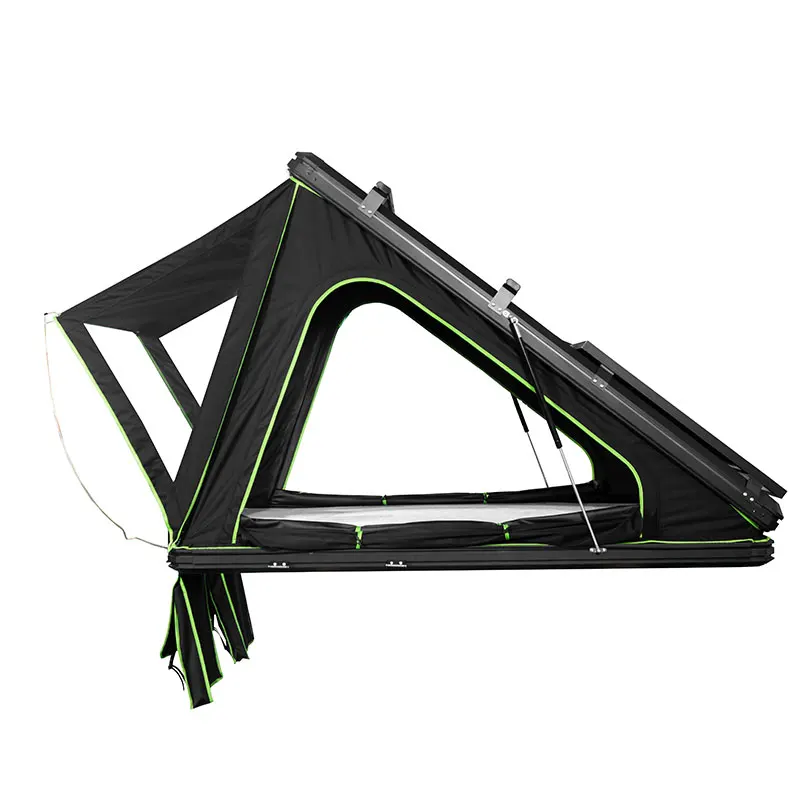 

Solar Panel Side Fold Out Roof Top Awning Tent 4x4 Offroad Glass Car Rooftop Wedding Tent Hard Shell for Camping