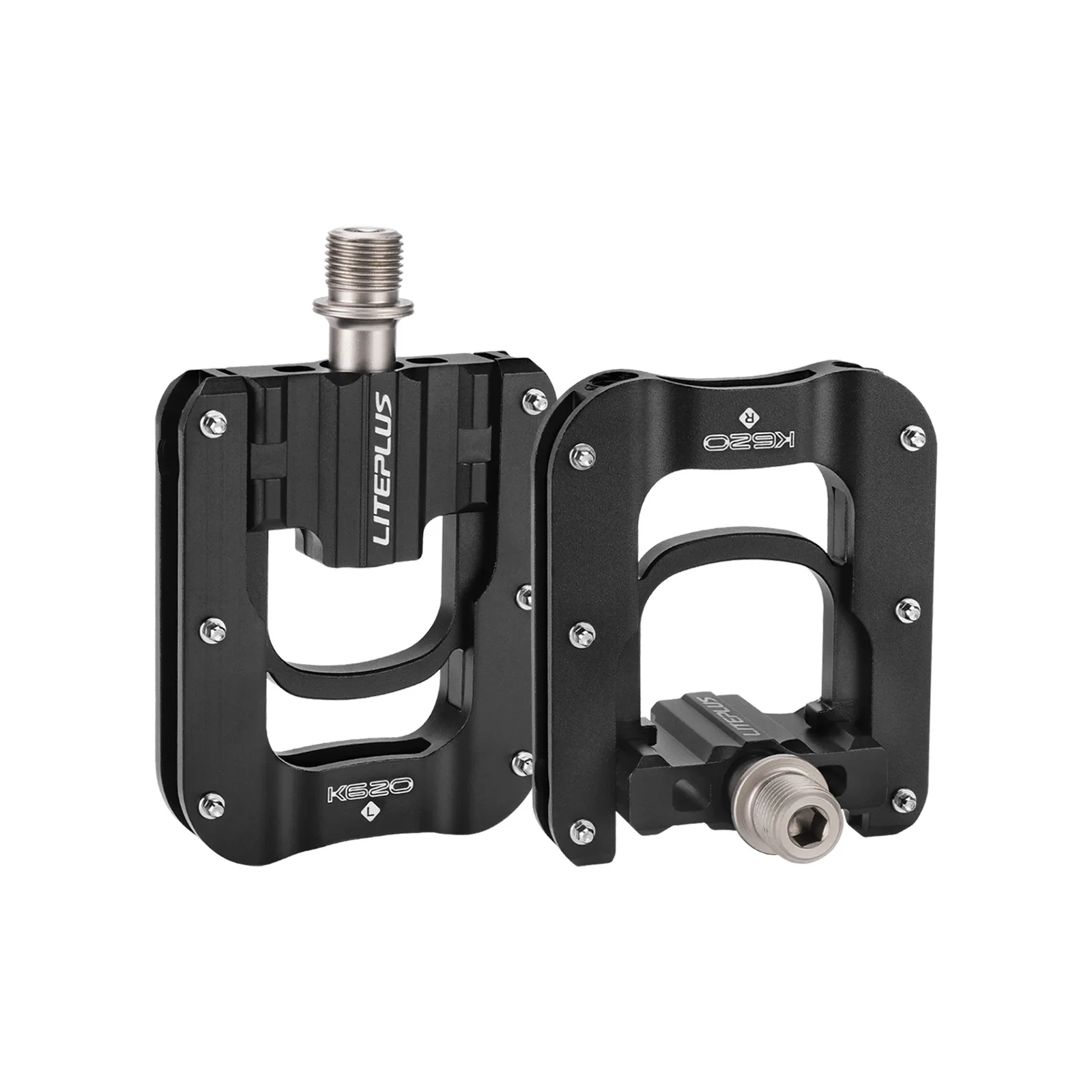 AliExpress NONE LITEPLUS Bicycle Foldable Pedals Aluminum Alloy Bearing Anti - Slip For Small Wheel Foldable Bike Brompton P8 Modification Part