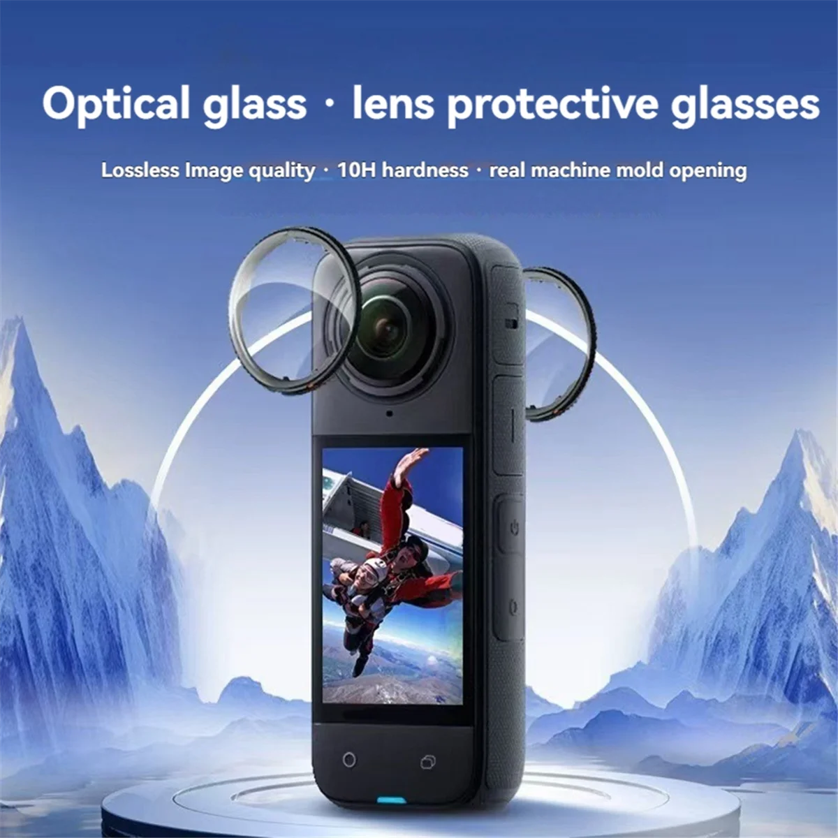 Para Insta360 X4 lente protectora espejo cubierta protectora de cámara