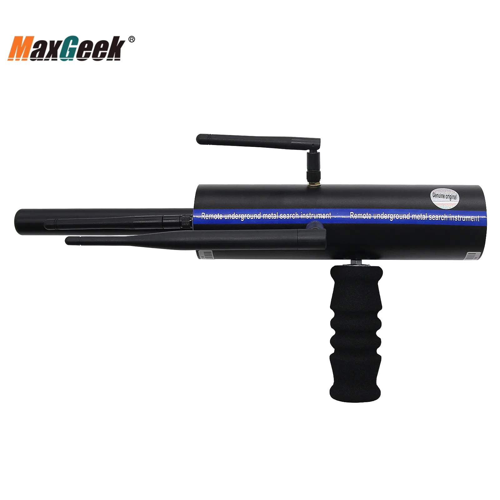 Imagem -03 - Maxgeek Aks Detector de Metais de Longo Alcance Ouro Gemas Diamante Finder Preto com Seis Antenas de Alumínio Estojo de Transporte