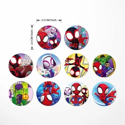 500Pcs/Roll Cartoon Stickers Action Figures Stationery Paster Classic Toys Water Cup Notebook DIY Decor Sealing Stickers Gifts