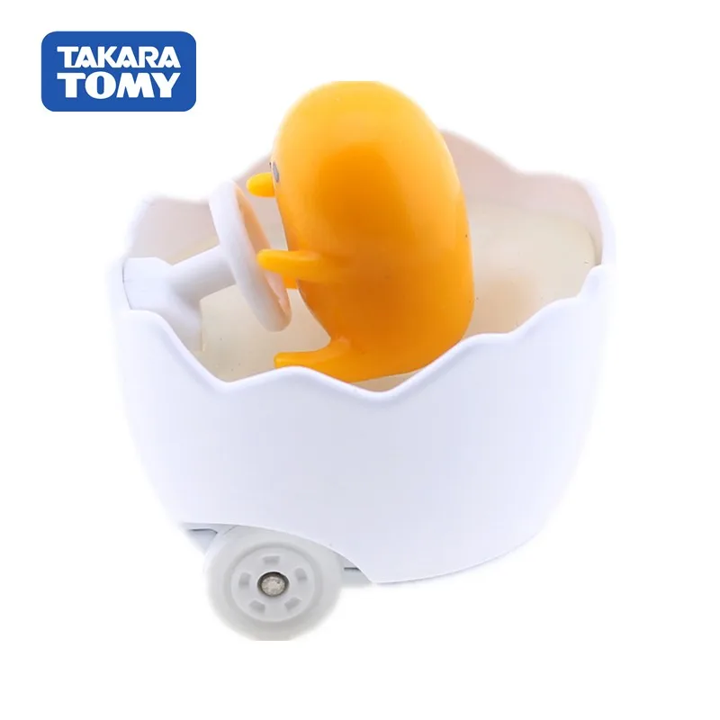 TAKARA TOMY TOMICA diecast Model paduan No 157 kuning telur malas Gudetko cangkang telur mobil anak laki-laki koleksi potongan mainan untuk hadiah anak-anak