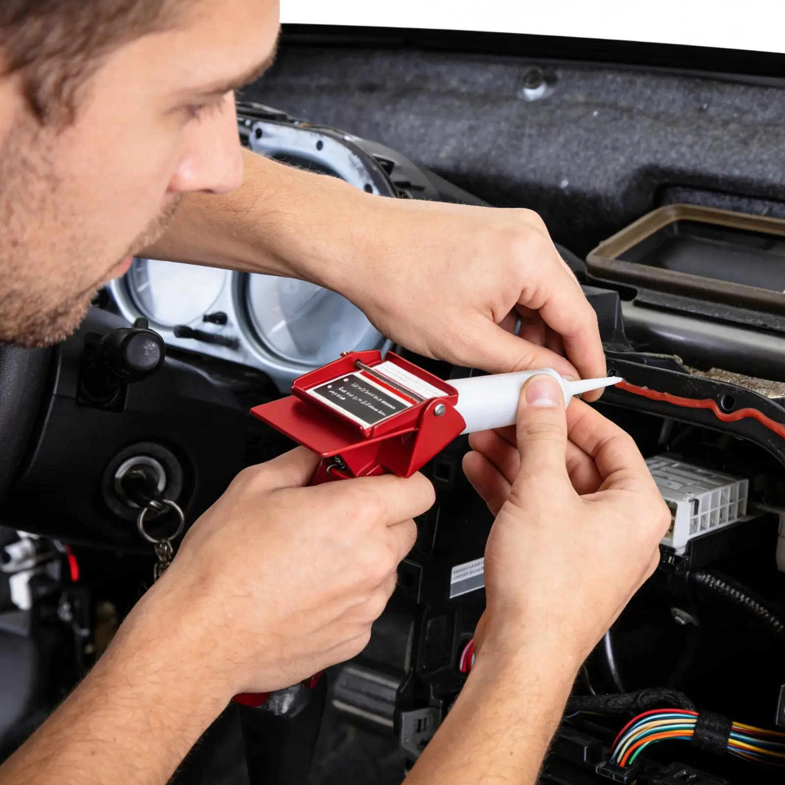 

Tube Grip Portable Tube Extrusion Tool For Silicone Ergonomic Squeeze Material Out Tool RTV Tube Squeezer Heavy Duty Tube