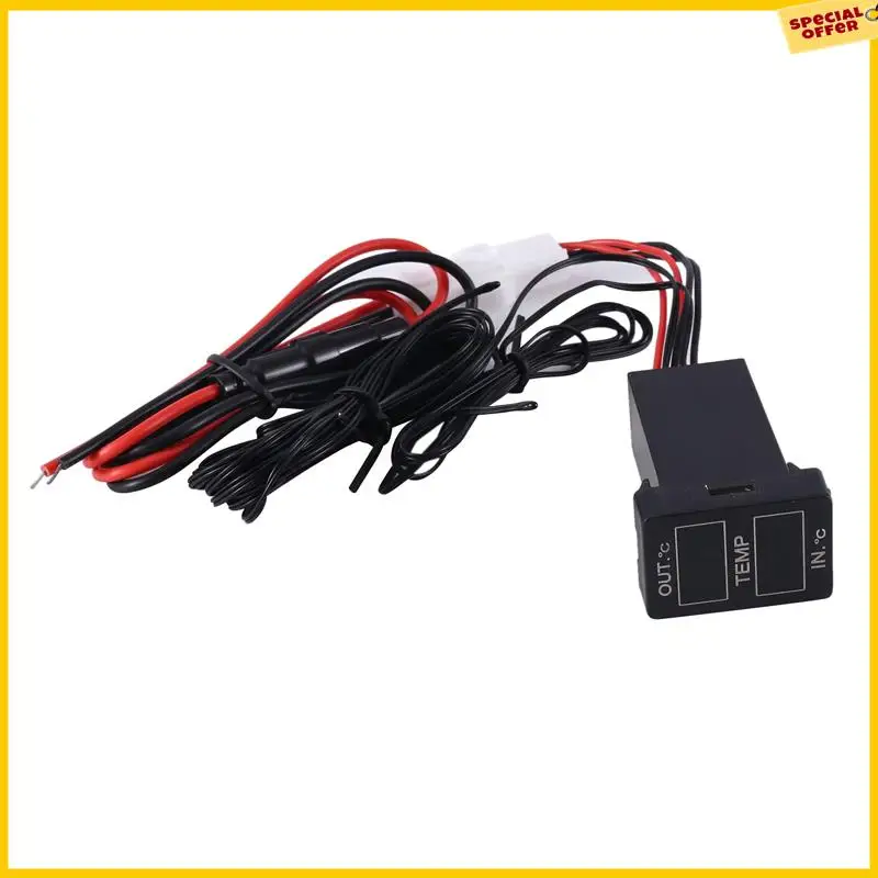 

A25P внутренний и внешний дисплей температуры автомобиля, двойной датчик температуры для Toyota Camry Corolla Yaris RAV4 33X22,5 мм