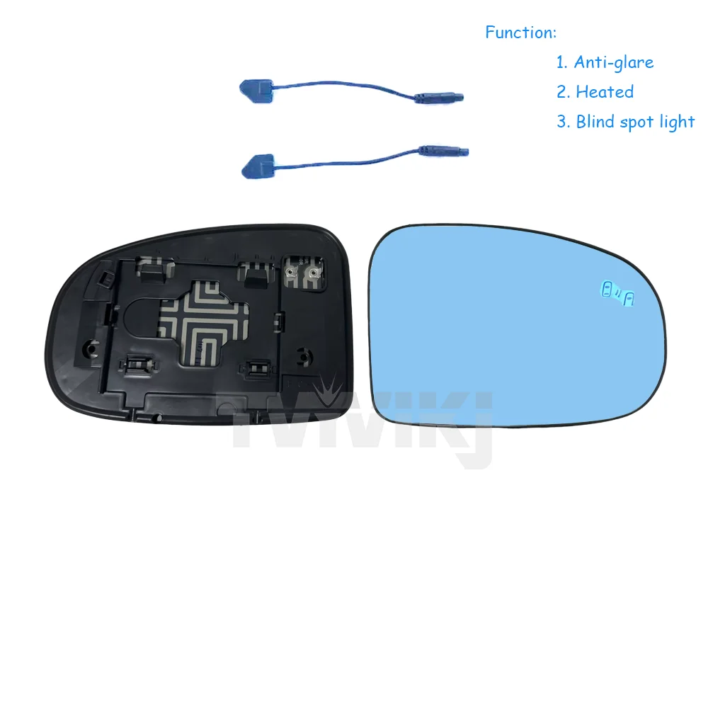 1 pair Side Rearview Mirror Blue Glass Lens For Toyota Prius 2010 2011 2014 2015 anti glare wing outer side door mirror