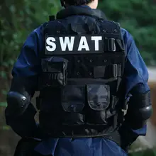 Unisex Tactical SWAT Vest Black #3