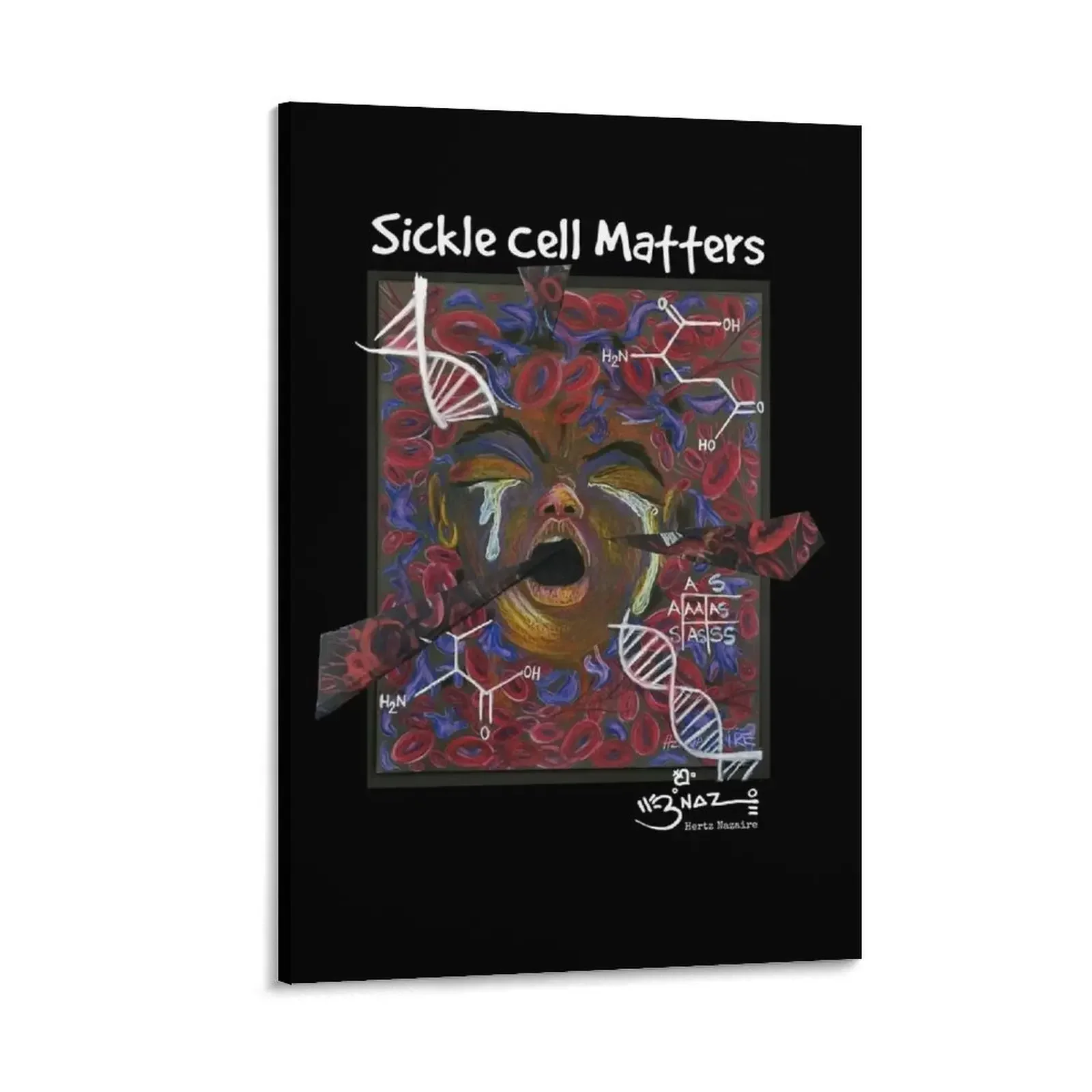 

Sickle Cell Matters Canvas Painting paintings wall decor room decor Picture on the wall wall art