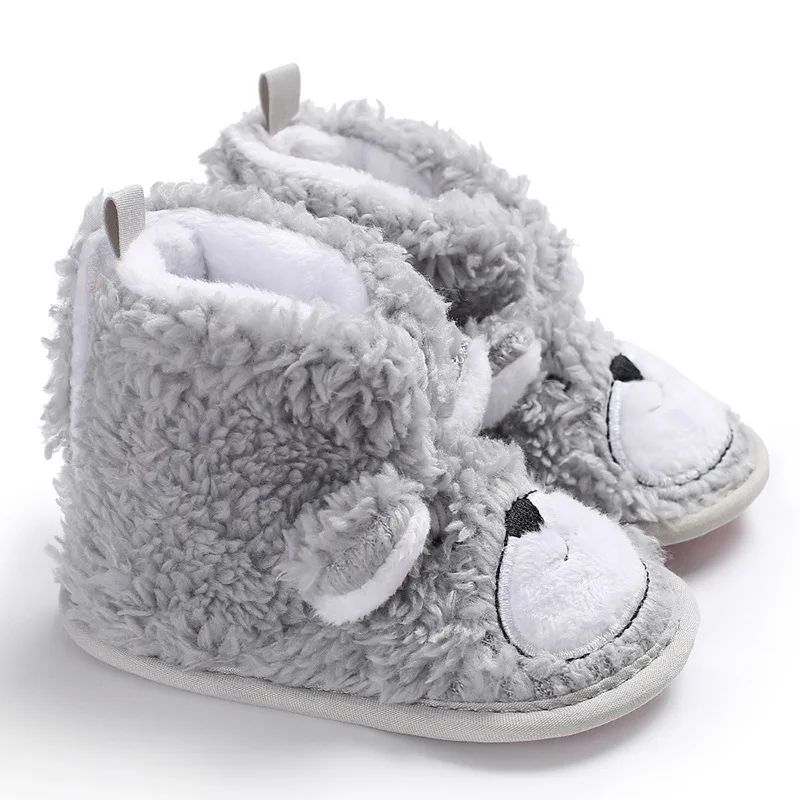 

Warm Prewalker Boots Toddler Girl Boy Crochet Knit Fleece Boot Wool Snow Crib fur Shoes Winter Booties for children