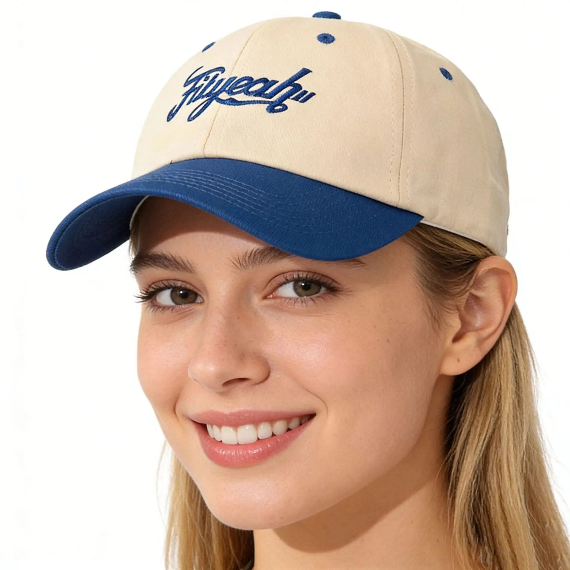 Fashion contrasting cap Couple versatile sports hat Female Korean version New trendy spring and summer baseball cap